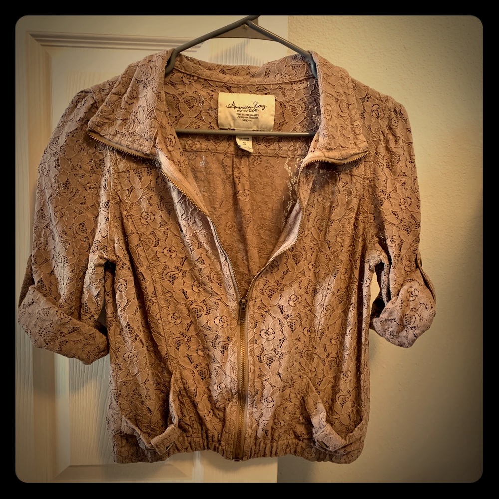 American Rag Lace Jacket Tan